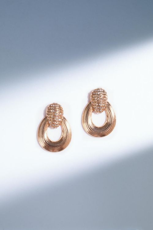 Double drop detail earrings