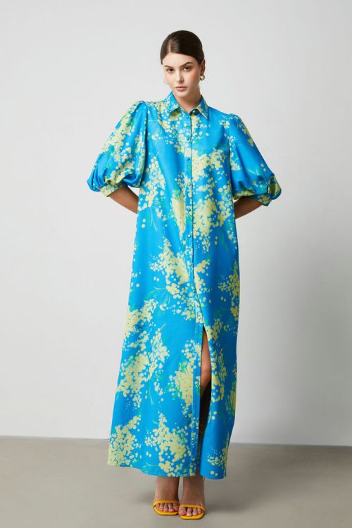 Balloon sleeves printed kaftan