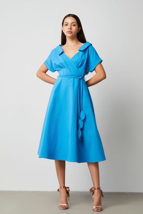 Belted waist dress