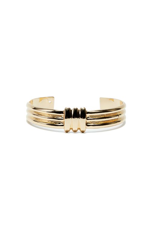 Slip on gold bracelet