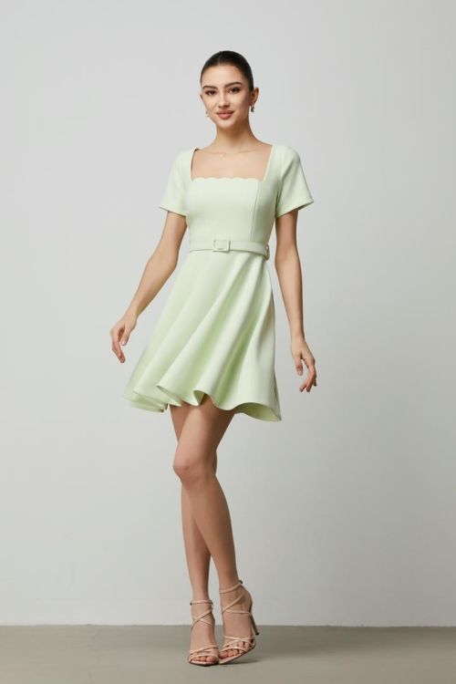 Mint Belted Dress