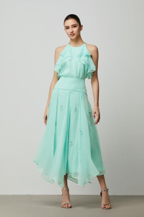 Green Midi Skirt
