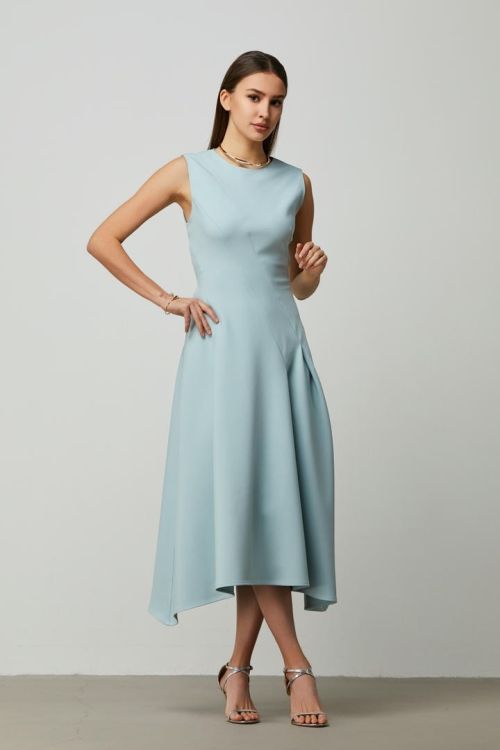 Light Green Fit and Flare Dress