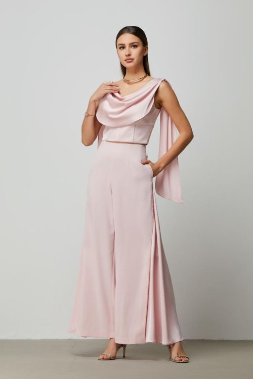 Pink Wide Leg Pants