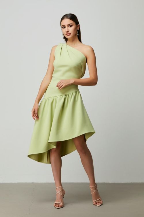 Asymmetrical One Shoulder Dress