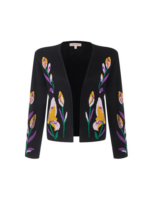 Floral Jacquard Cardigan