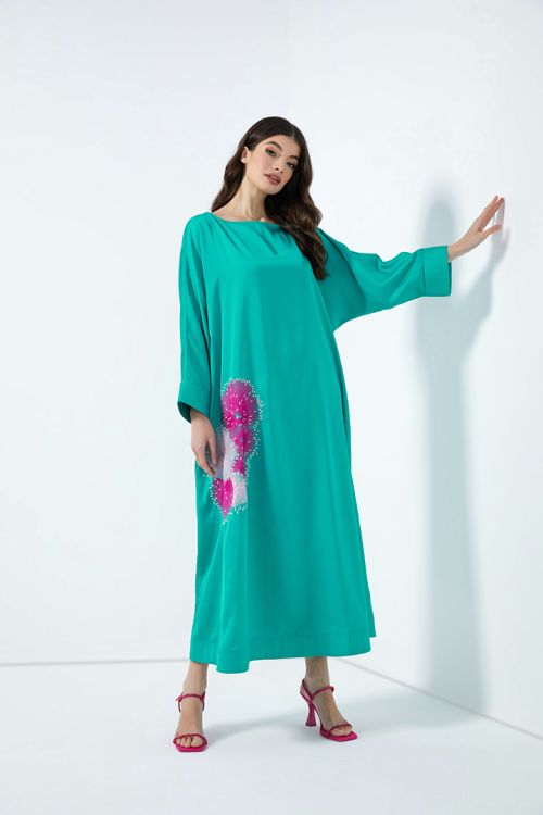 Embroidered kaftan