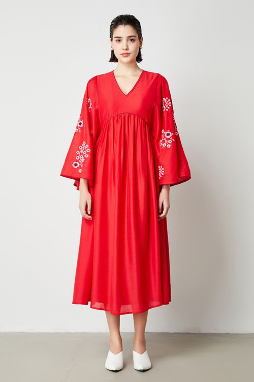 Embroidered Sleeves Kaftan