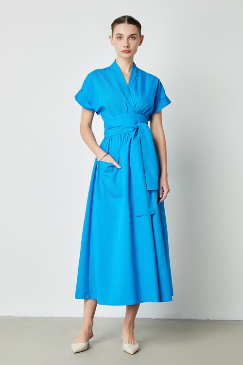 Self-Tie Wrap Dress