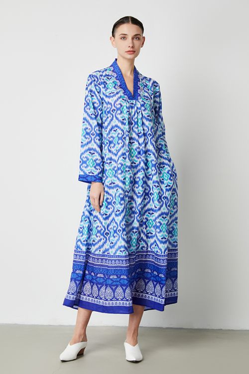 Printed Long Sleeve Dress