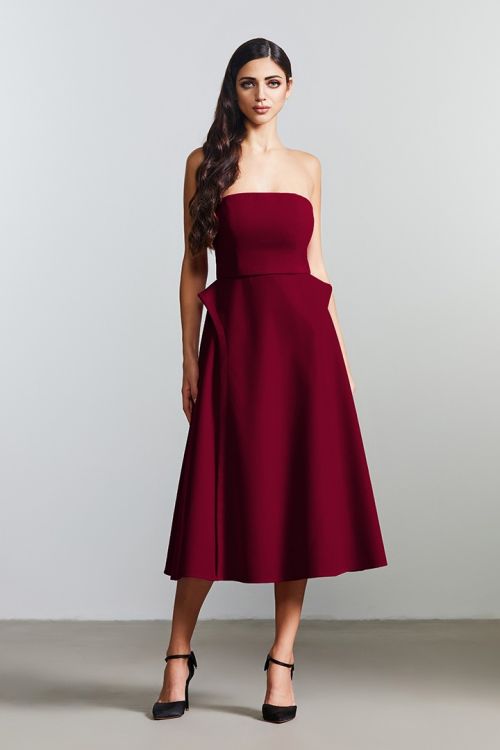 Fit and flare velvet dress