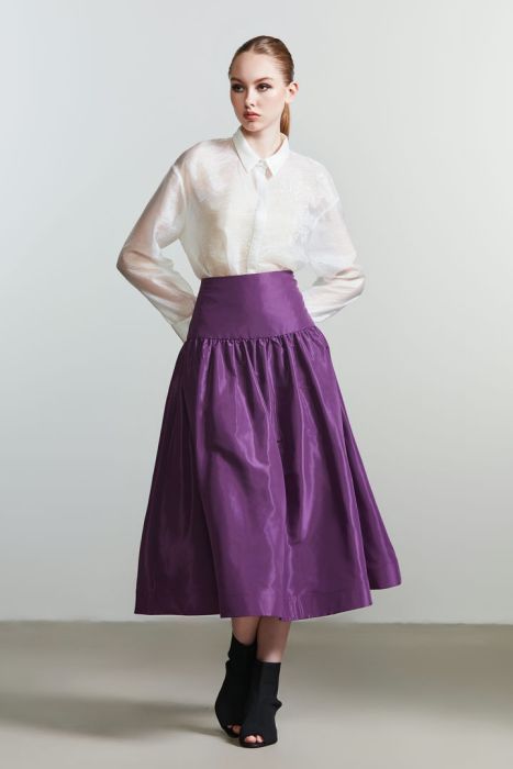 A-line Taffeta skirt