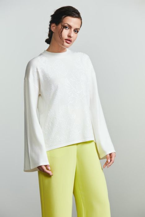 Sequin embellishment pullover