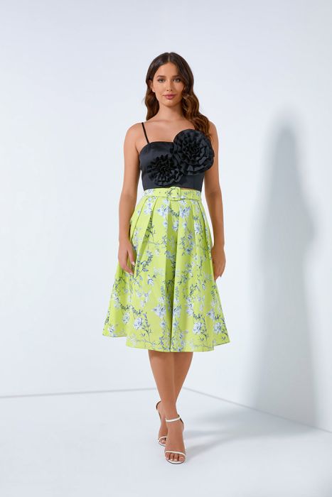 Allover printed skirt