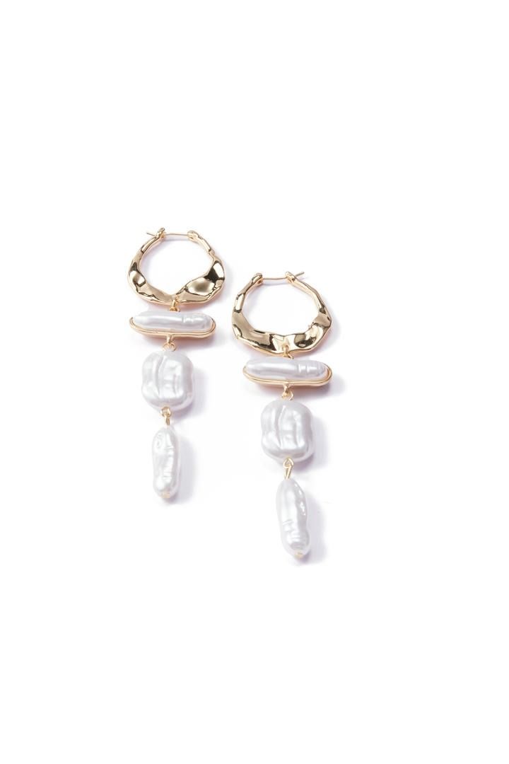 Pearl Long Drop Earrings