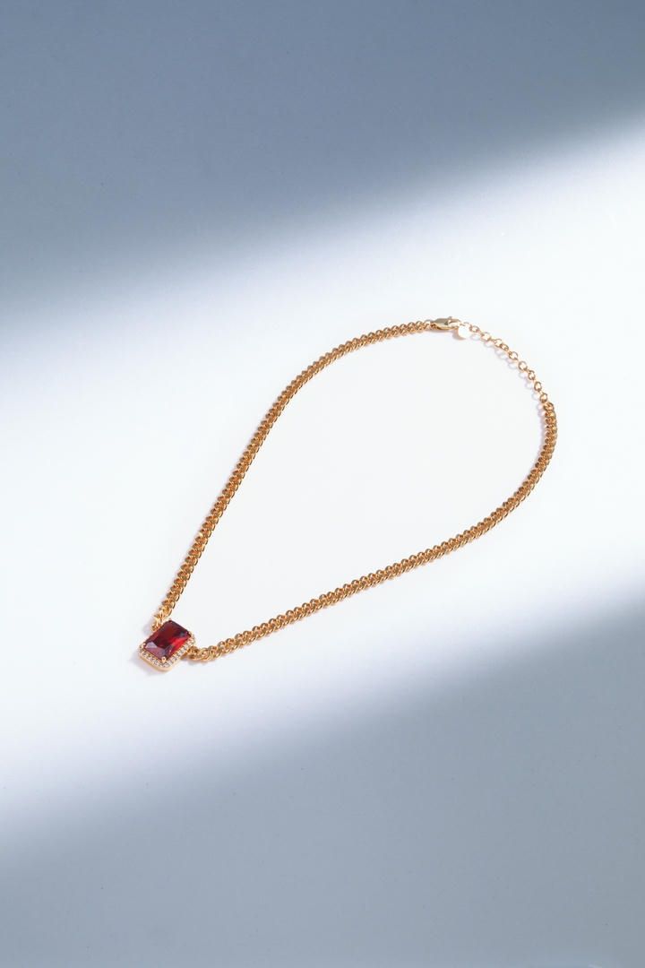 Red crystal choker