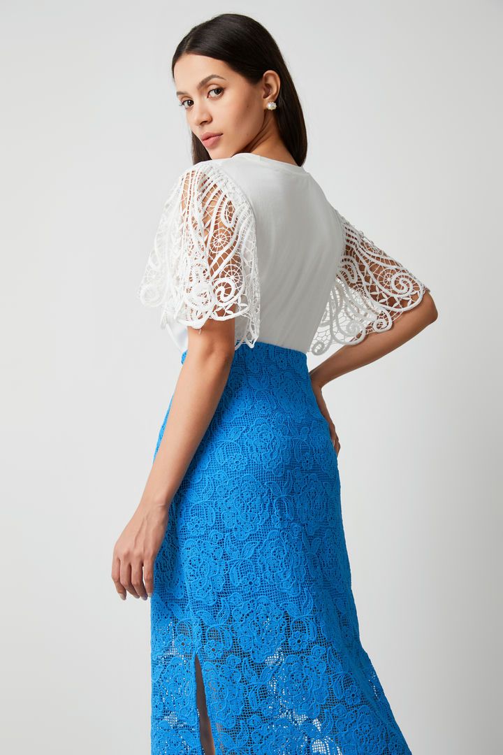 lace sleeves blouse