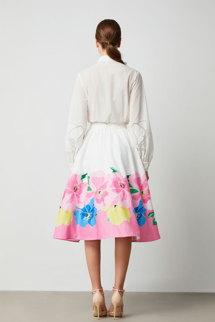 Floral A Line Skirt