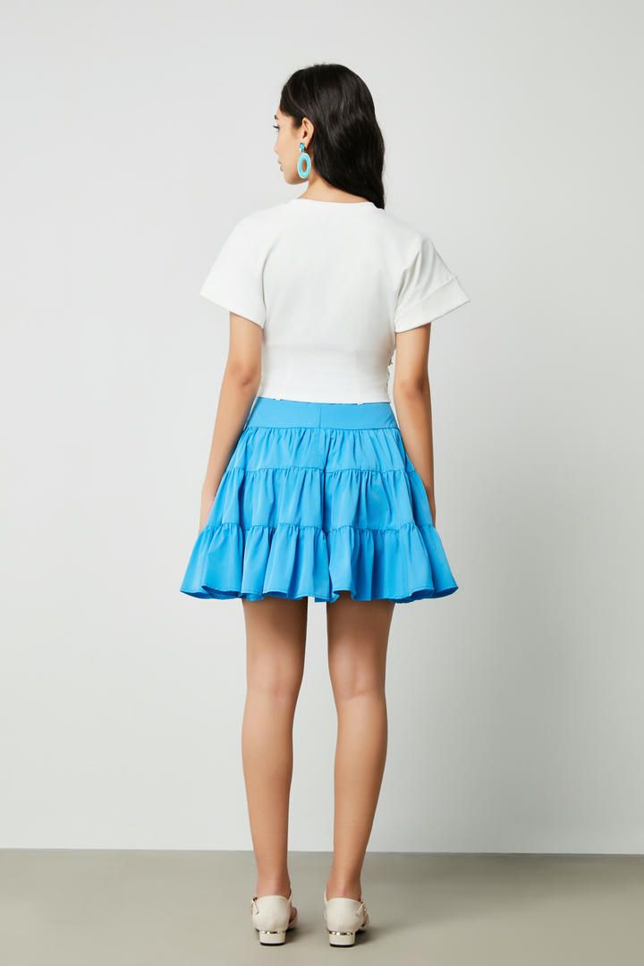 Smocking Mini Skirt