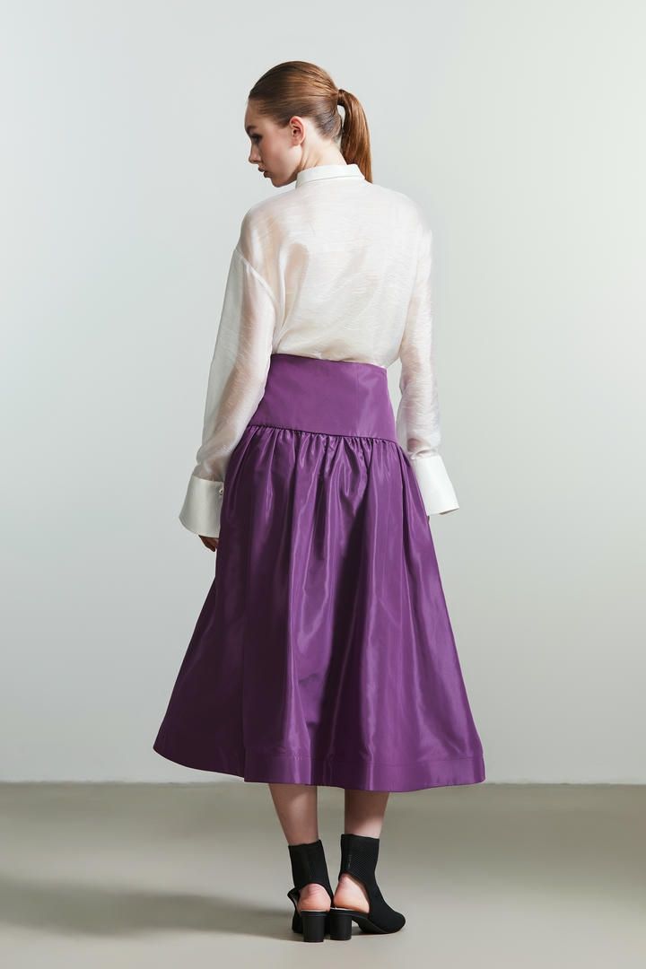 A-line Taffeta skirt