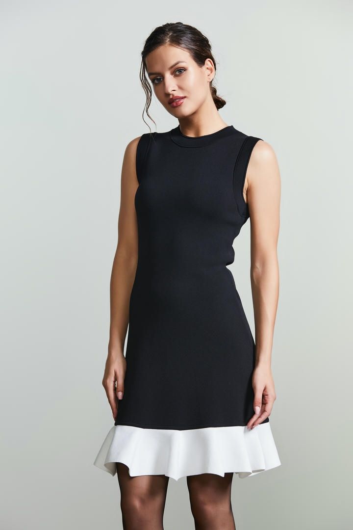 peplum hem dress