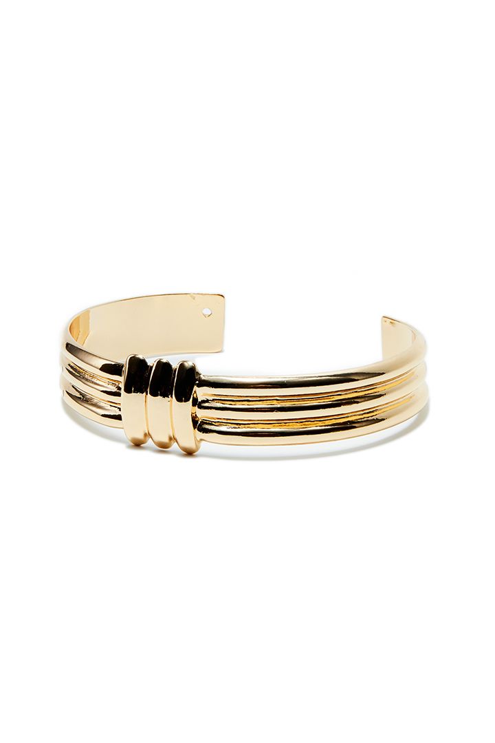 Slip on gold bracelet