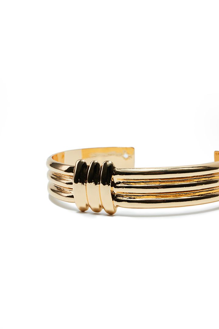 Slip on gold bracelet