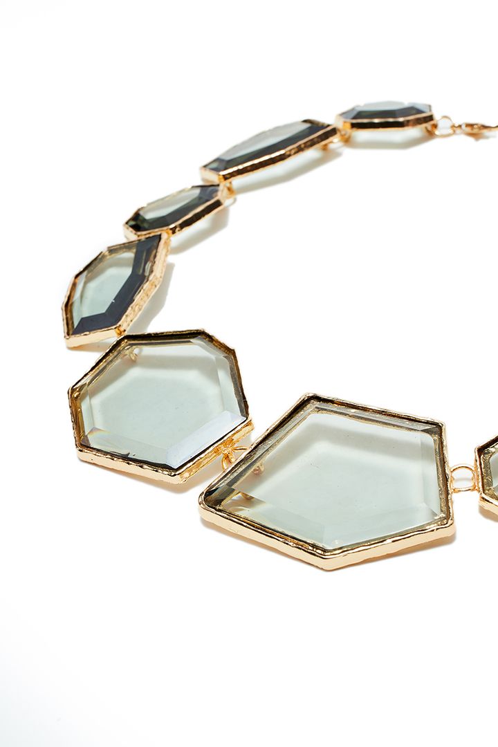 Geometric Transparent necklace