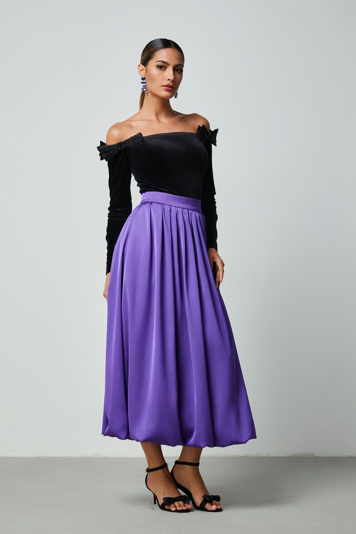 soft pleats skirt