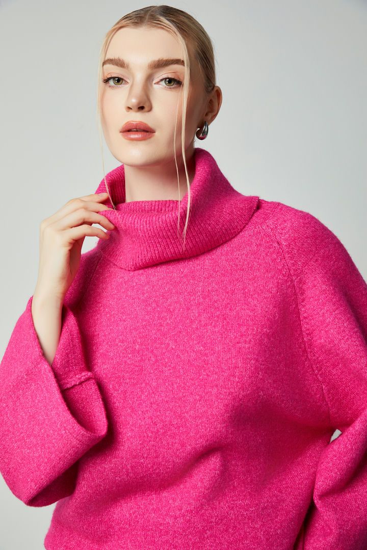 turtleneck loose pullover