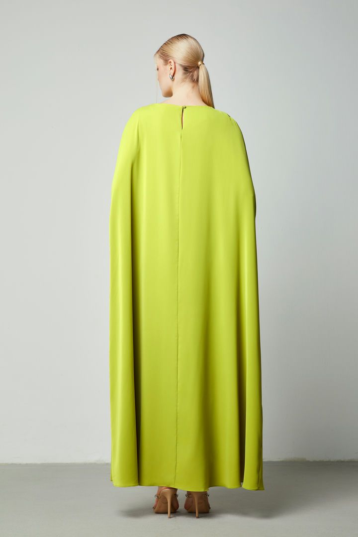 draping cape dress