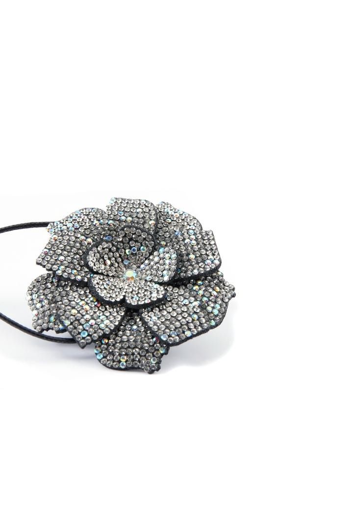 Rhinestone Flower Necklace
