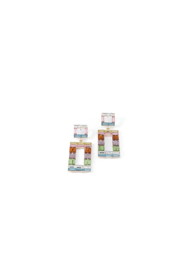 Square Multi-Color Earrings