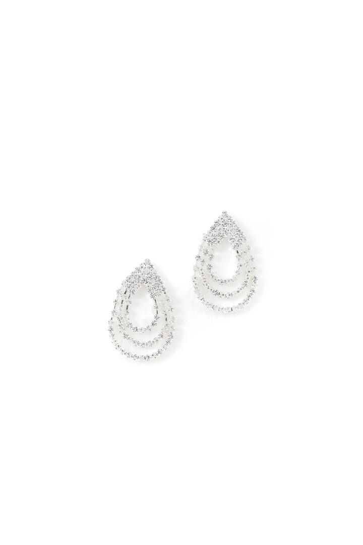 Silver-Tone Teardrop Earrings