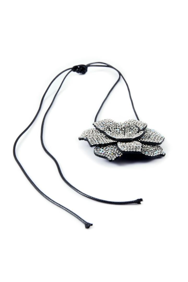 Rhinestone Flower Necklace
