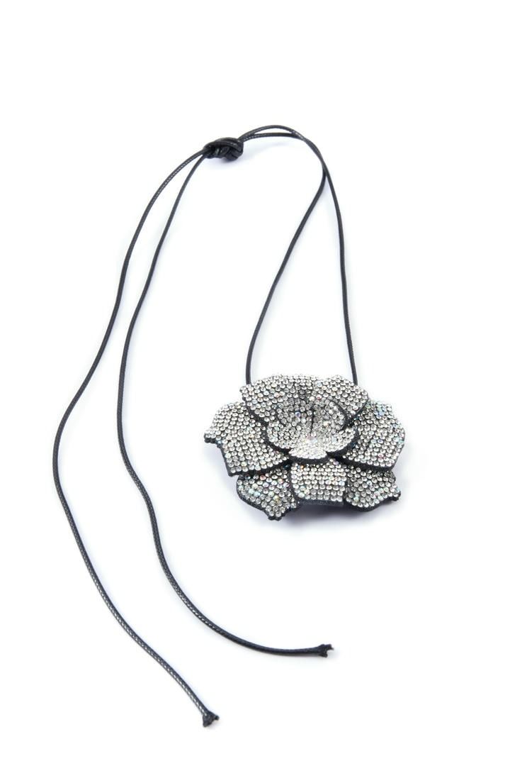 Rhinestone Flower Necklace