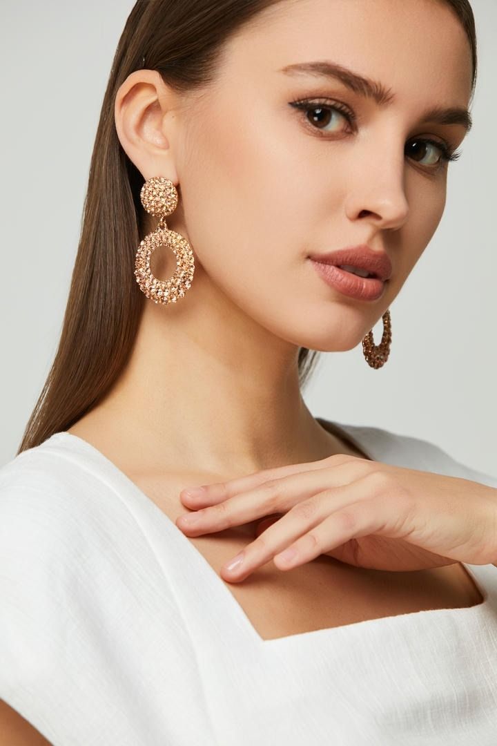 Chunky Double Drop Earrings