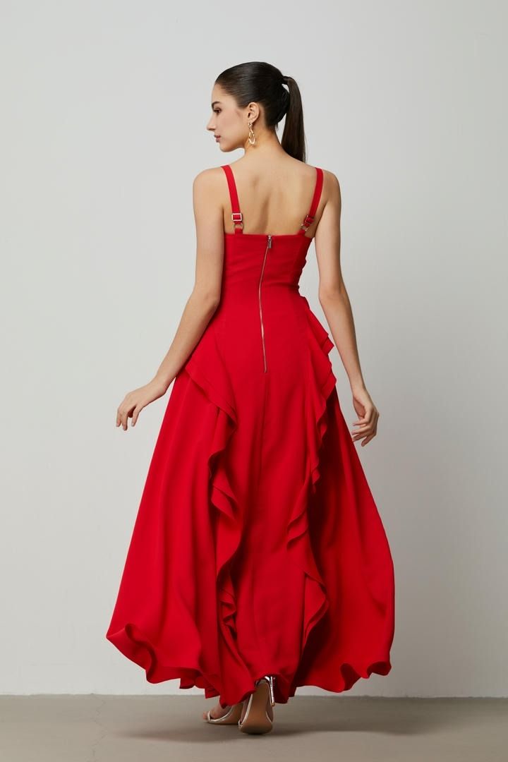 Tiered frill sides Dress