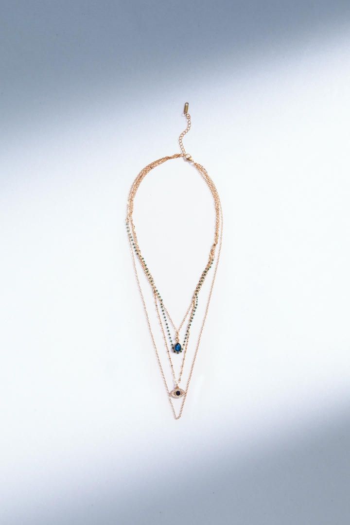 Multi-layer chain necklace