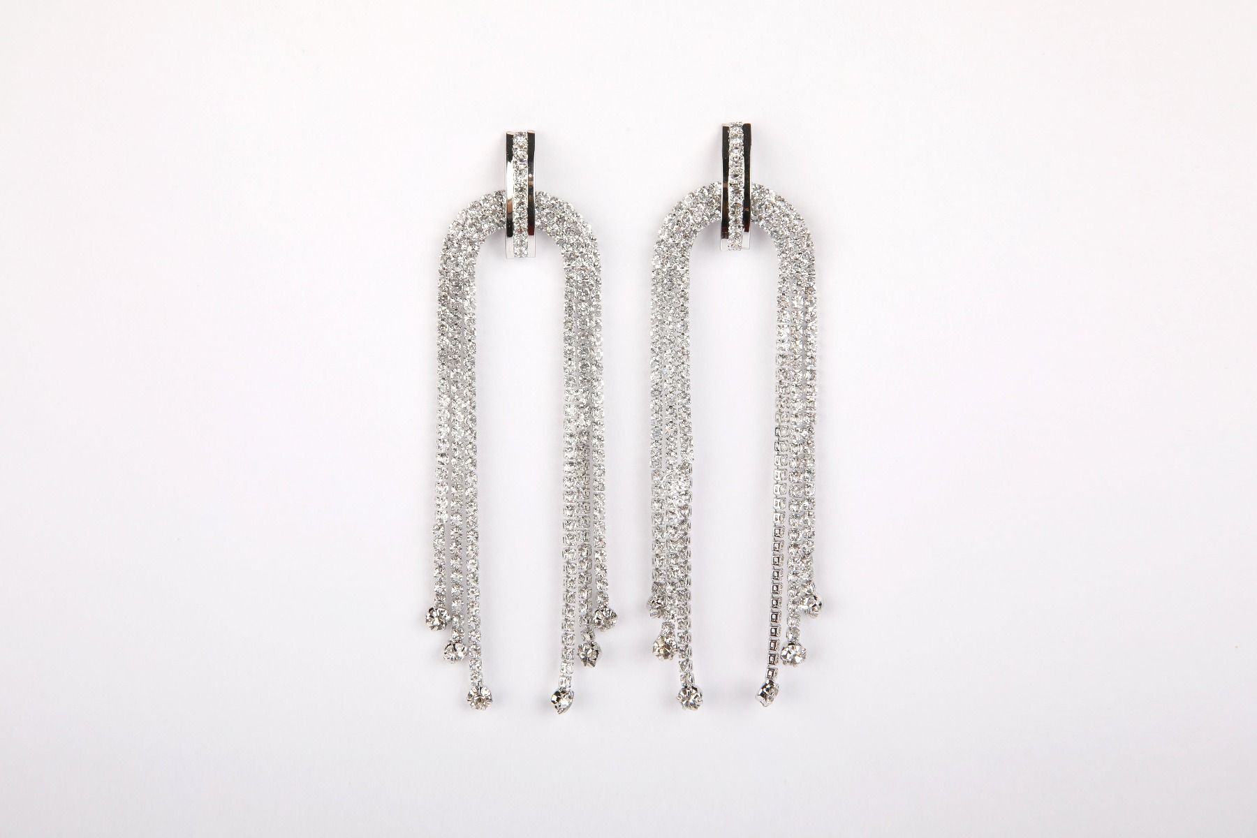 Silver Long Earrings