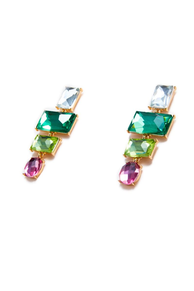 Colored stones earrings