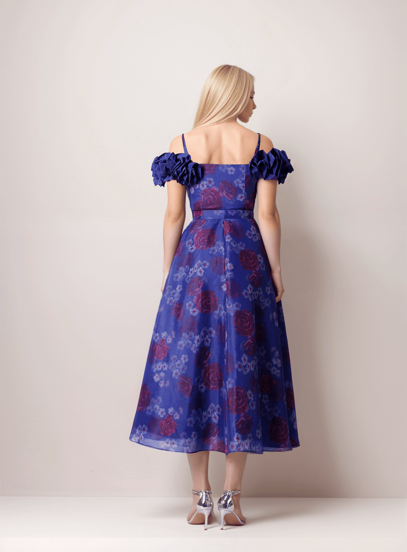 Printed Off-Shoulder Dress