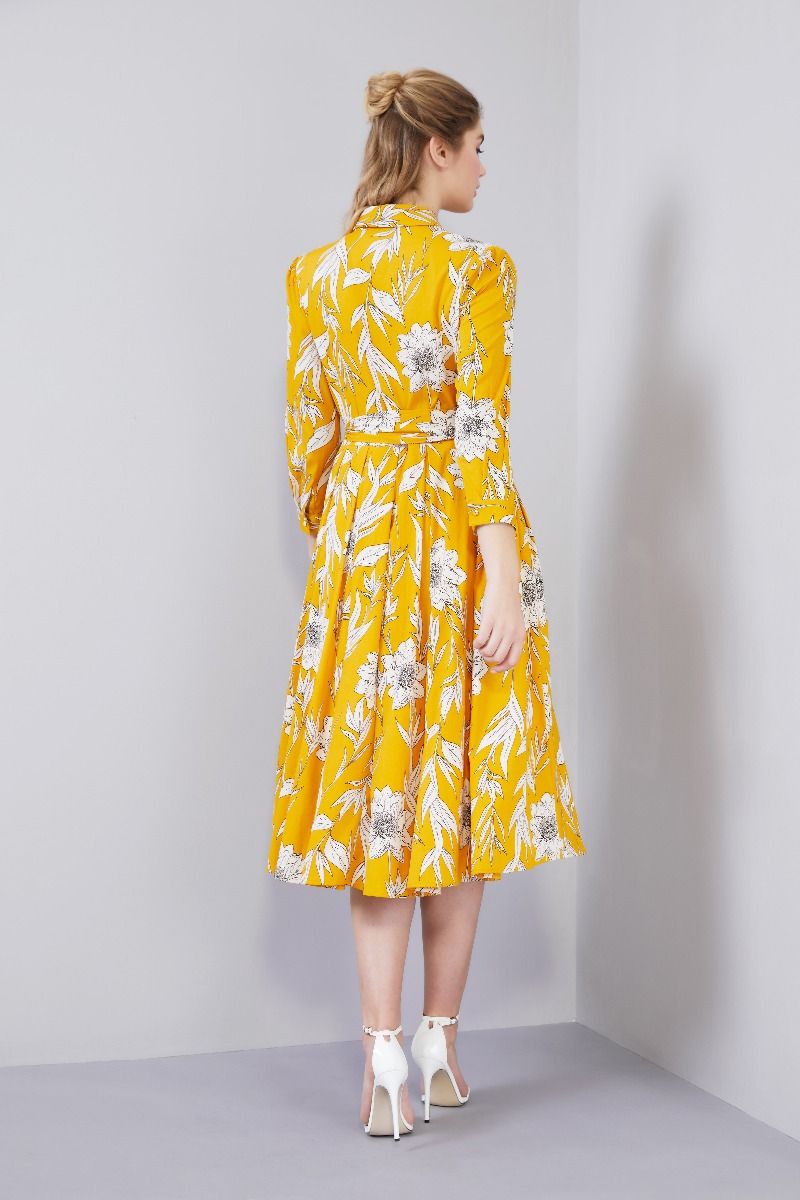 Floral Yellow Dress