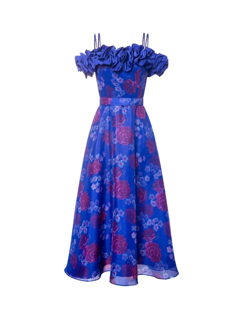 Printed Off-Shoulder Dress