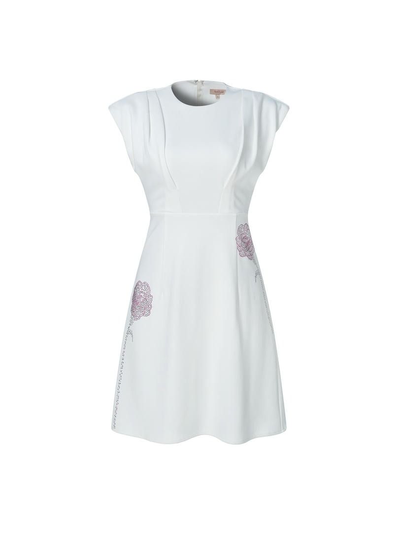 Structured Shoulder Mini Dress