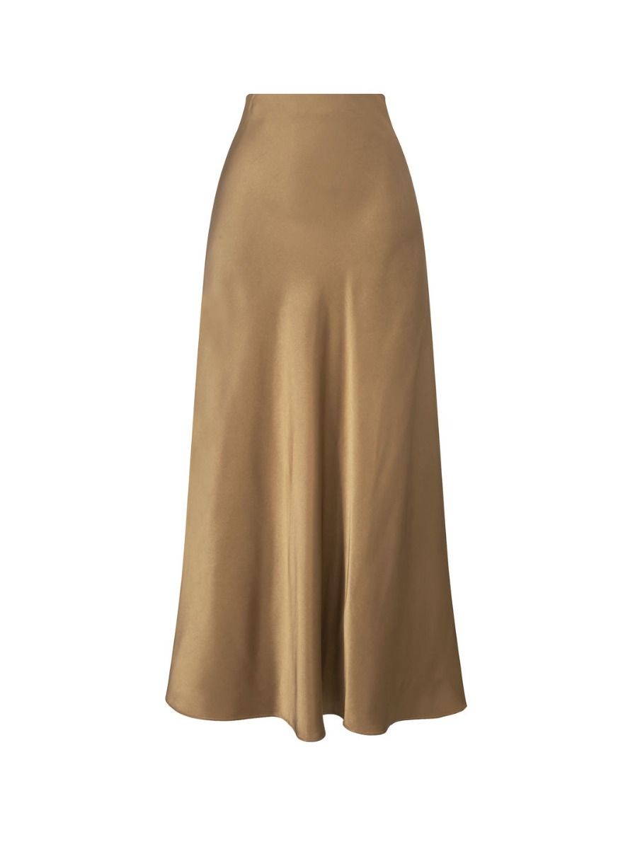 Satin maxi skirt