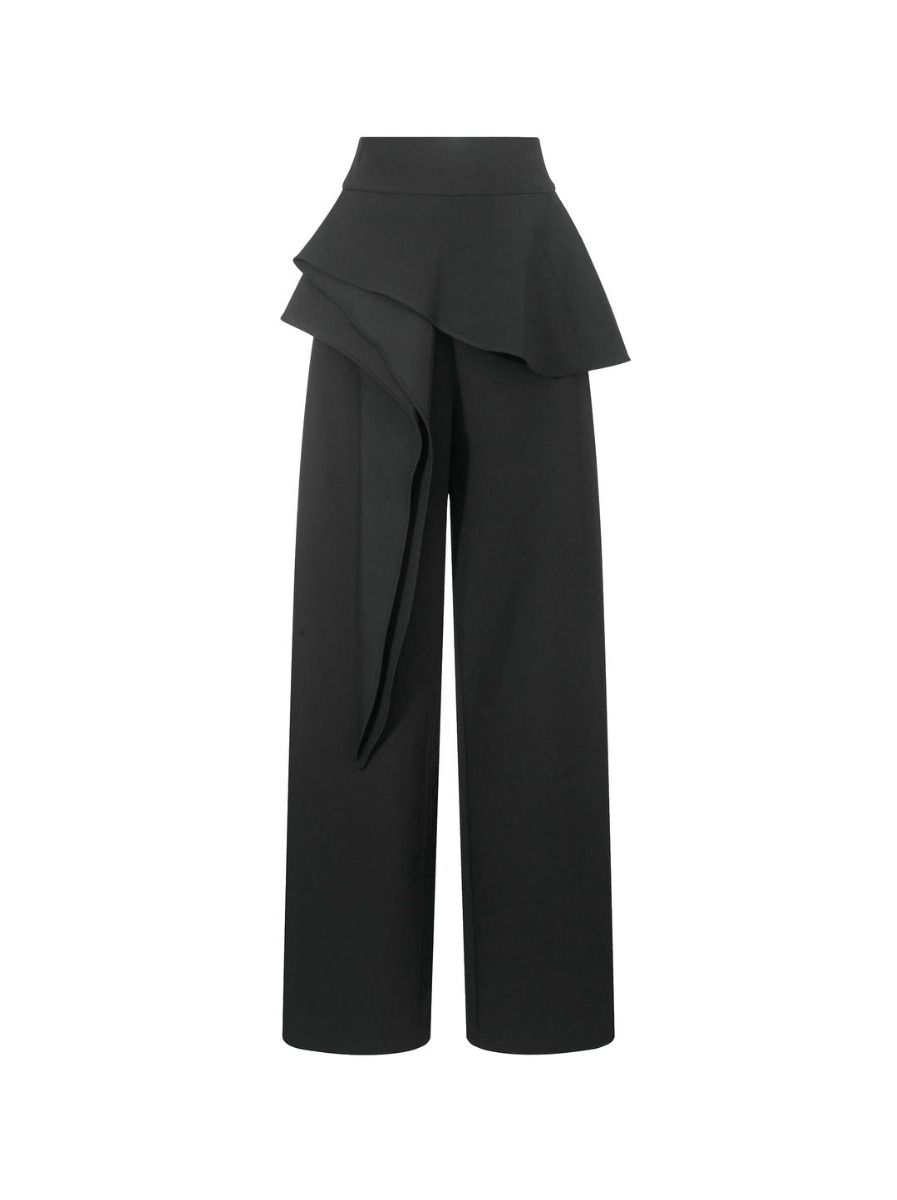 Peplum waist pants