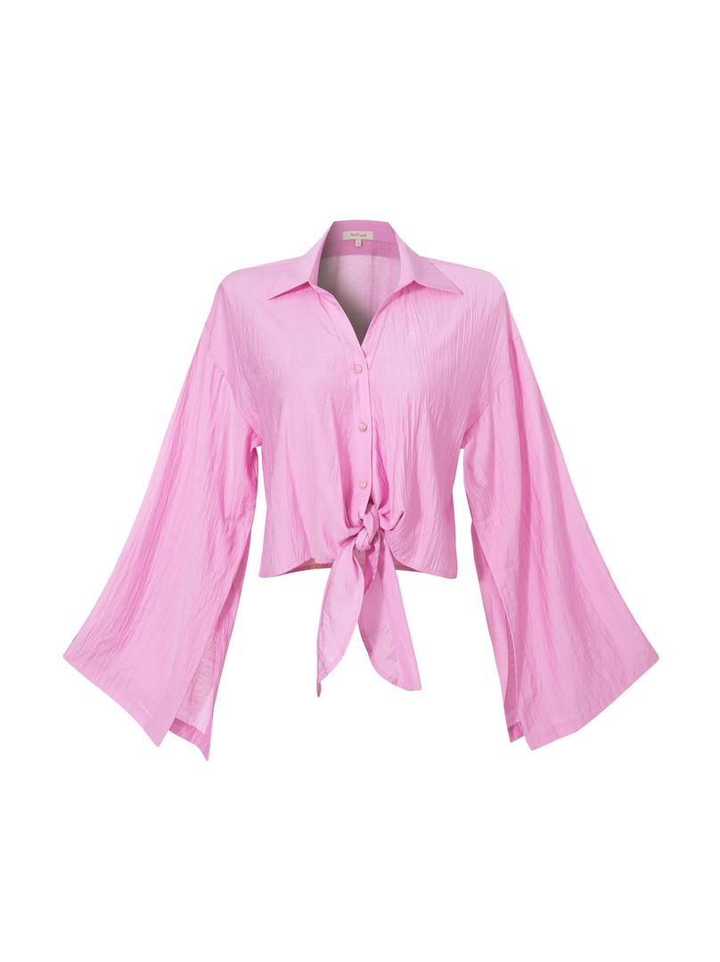 front knot blouse