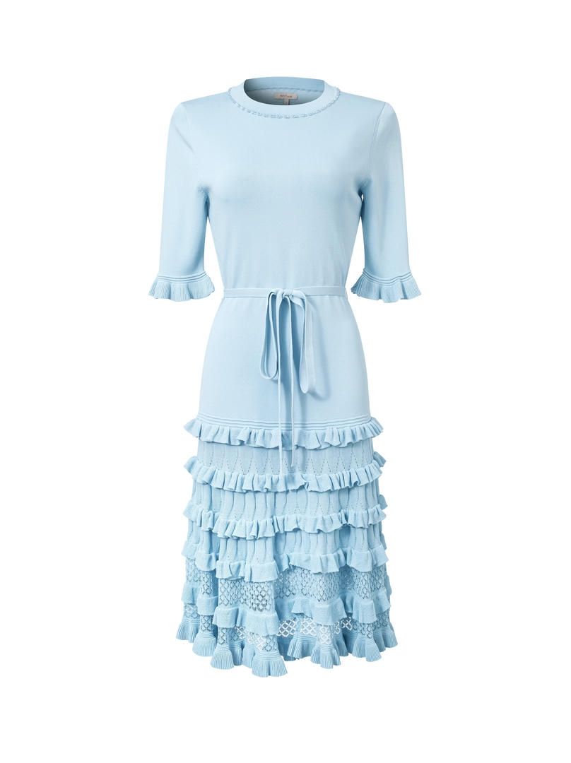 Mini ruffled dress