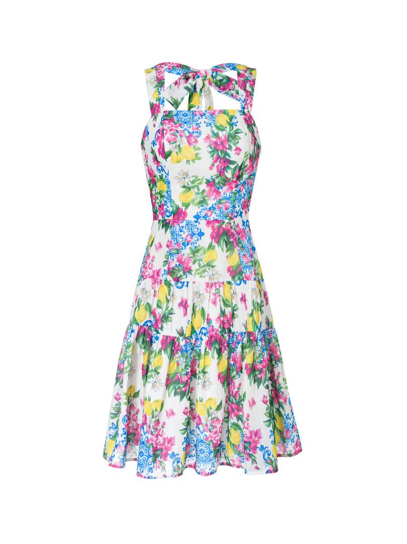 A-line floral dress